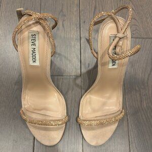 Steve Madden Rose Gold Strappy Heel sz 7